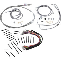 Kit de línea de freno/cable de manillar trenzado de acero inoxidable completo