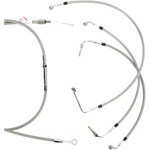 Kit de línea de freno/cable de manillar trenzado de acero inoxidable completo