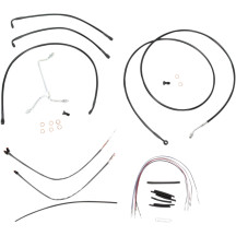 Kit completo de cables/líneas de vinilo negro para Ape Hangers — 38 cm (15"), Ape Hanger