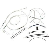 Sterling Chromite II® Designer Handlebar Installation Kit — Fits 18"–20" handlebars, Ape hanger, Chrome