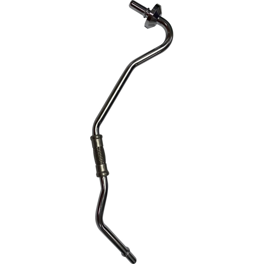 Línea de aceite cromada — Línea de ventilación de aceite, cromada