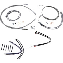 Complete Stainless Braided Handlebar Cable/Brake Line Kit
