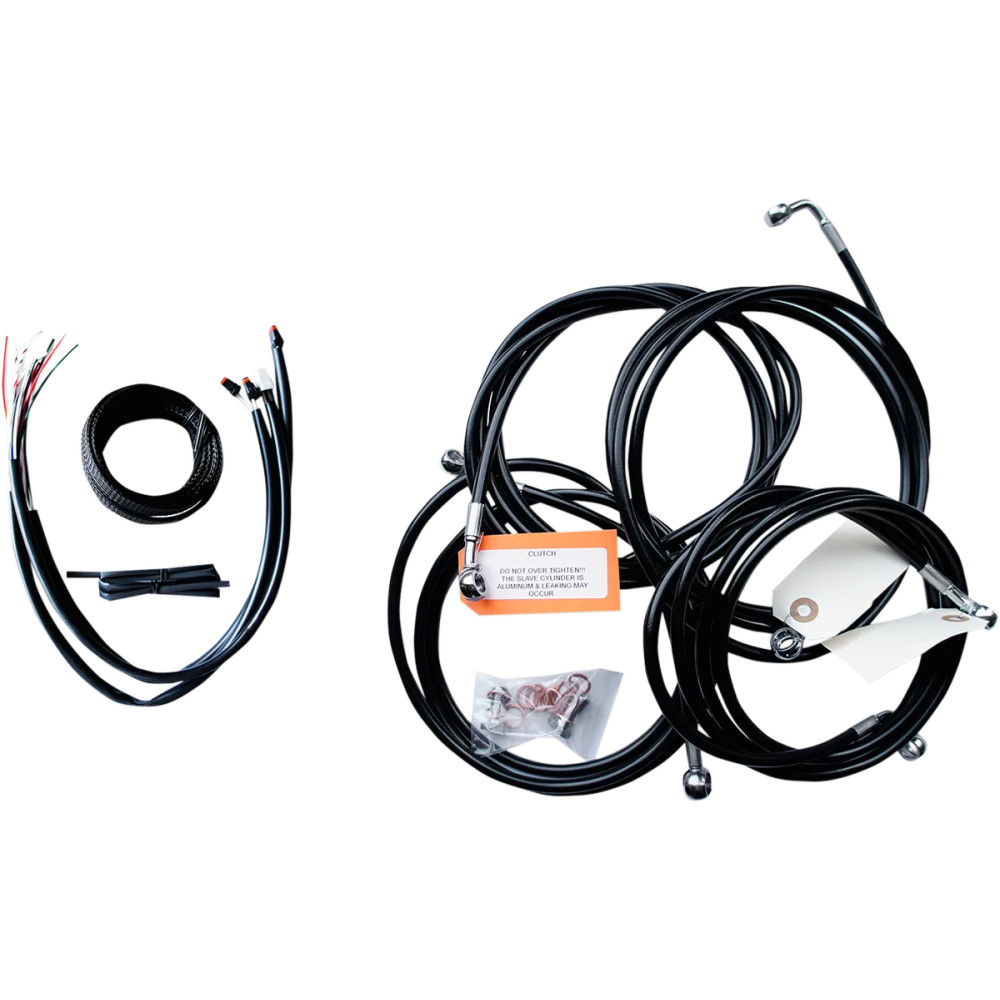 Complete Black Vinyl Braided Handlebar Cable/Brake Line Kit Complete Black Vinyl Braided Handlebar Cable/Brake Line Kit