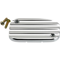 Hydraulic Clutch Master Cylinder Cover — Chrome, Finned