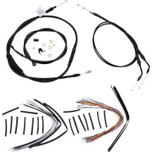 Jail Bar Cable Kit — 35.5 cm (14") Jail Bar fit, Black