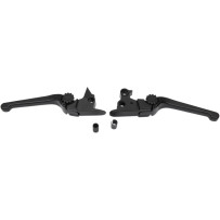 Anthem Adjustable Lever Set for Harley Models — Brake & Clutch, Hydraulic, Black