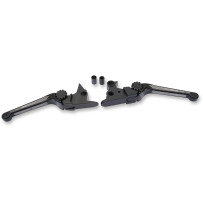 Anthem Adjustable Lever Set for Harley Models — Brake & clutch, black