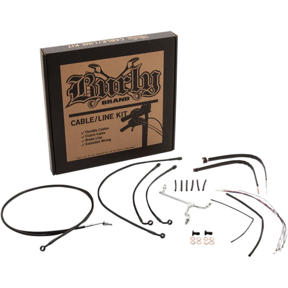 Kit de línea de freno/cable de manillar trenzado de acero inoxidable completo