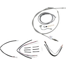Kit de línea de freno/cable de manillar trenzado de acero inoxidable completo