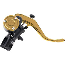 Radial Brake Master Cylinder — 14 mm (9/16"), 1" clamp, Gold anodized