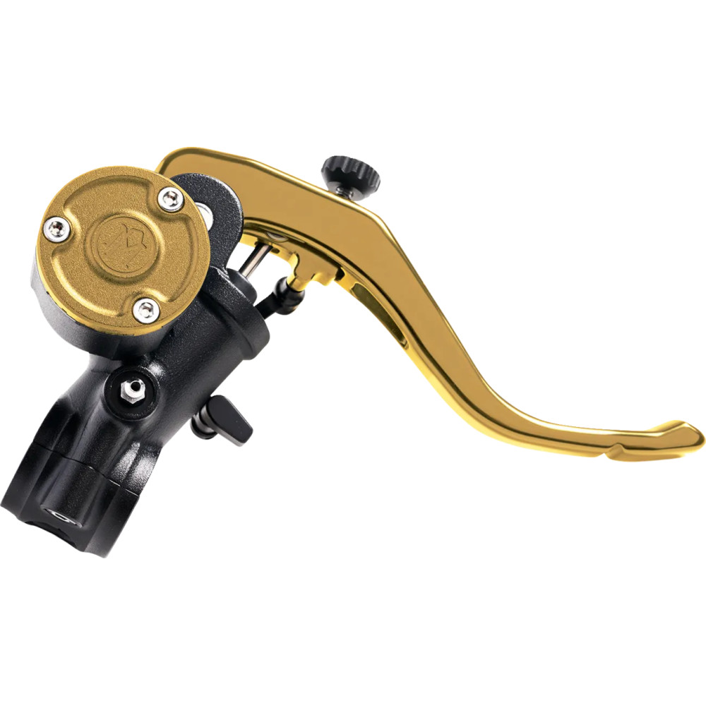 Radial Brake Master Cylinder — 14 mm (9/16"), 1" clamp, Gold anodized