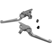 Anthem Adjustable Lever Set for Harley Models — Hydraulic, Mechanical, Chrome