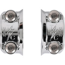 Speedway Perch Clamp — fits 1" bars, Chrome, kit