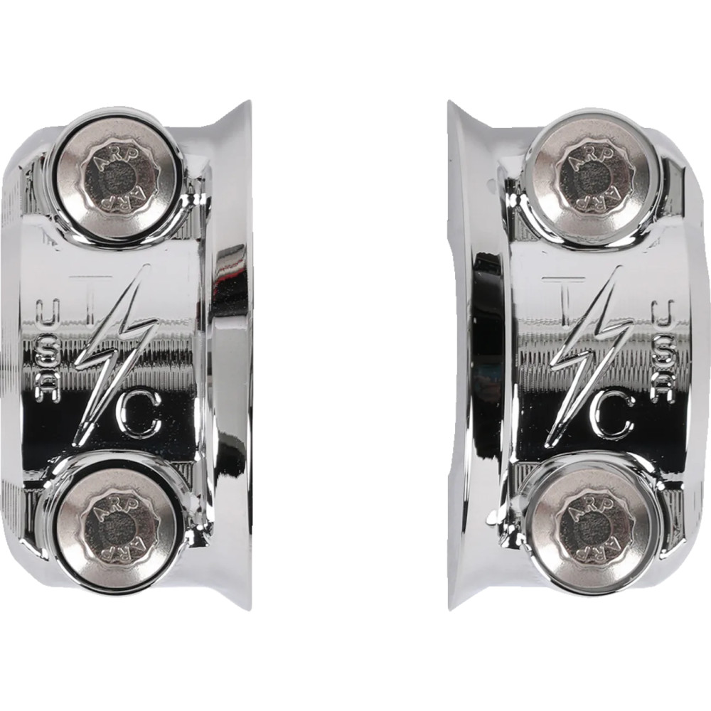 Speedway Perch Clamp — fits 1" bars, Chrome, kit