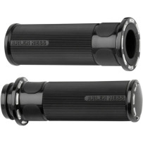 Slot Track Grips — 25.4 mm (1\") handlebar, Anodized Black