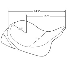 Backrest Compatible Solo Seat — Mild Stitched