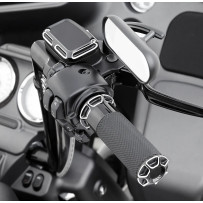 Beveled Grips — 25.4 mm (1"), Black anodized