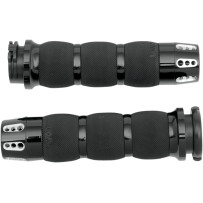 Gatlin Air Cushioned Grips — 1" handlebars, 5" length, Black anodized