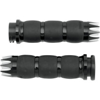 Excalibur Velvet Air Grips — 25.4 mm (1") handlebar, anodized black