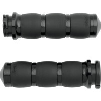 3-Ring Velvet Air Grips — 25.4 mm (1" ) fit, 11.7 cm (4-5/8" ), Anodized black