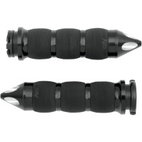 Spike Air Cushioned Grips — 25.4 mm (1"), 14 cm (5-1/2"), Black