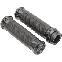 Overdrive Custom Grips — 1" handlebar, Black gloss