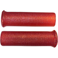 Star Fire Flake Grips — 120 mm, 25.4 mm (1"), Red sparkle