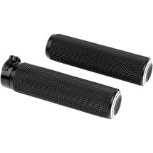 Dual Ring Grips — 25.4 mm (1") handlebar, Black anodized