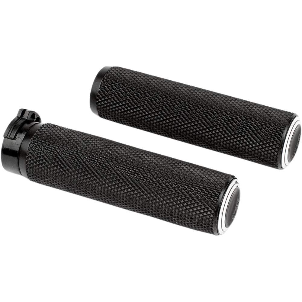 Dual Ring Grips — 25.4 mm (1") handlebar, Black anodized