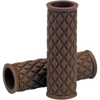 Alumicore Grips — 25.4 mm handlebar, 10.5 cm length, Brown