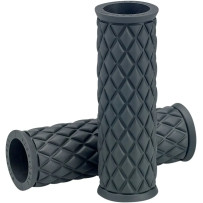 Alumicore Grips — 25.4 mm (1") handlebar, 10.5 cm (4-1/8") length, flat gray
