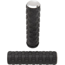 Air Trax Grips — 1" (25.4 mm), Black/Chrome