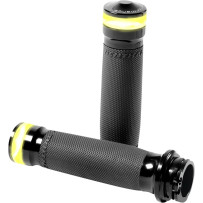Vision Series Contour LED Turn Signal Grips — 25.4 mm (1\"), anodized black