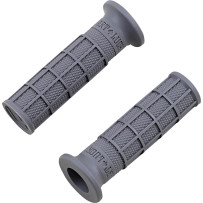 Hart-Luck Signature Full-Waffle Slip-On Grips — 1" handlebar, Graphite