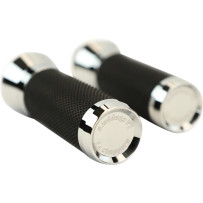 Grips — 25.4 mm (1"), Chrome, Pair