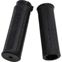 Old School Rubber Grips — 1" handlebar diameter, 5" length, Black