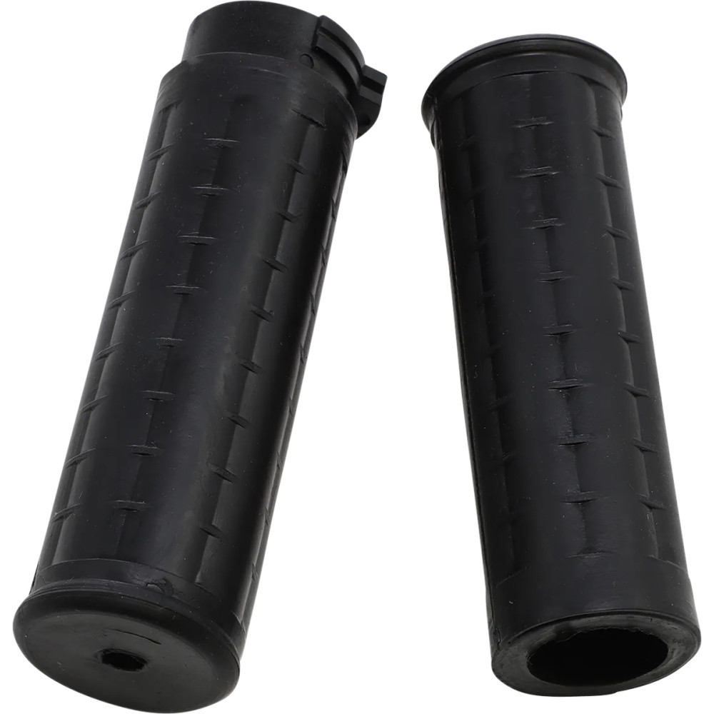 Old School Rubber Grips — 1" handlebar diameter, 5" length, Black
