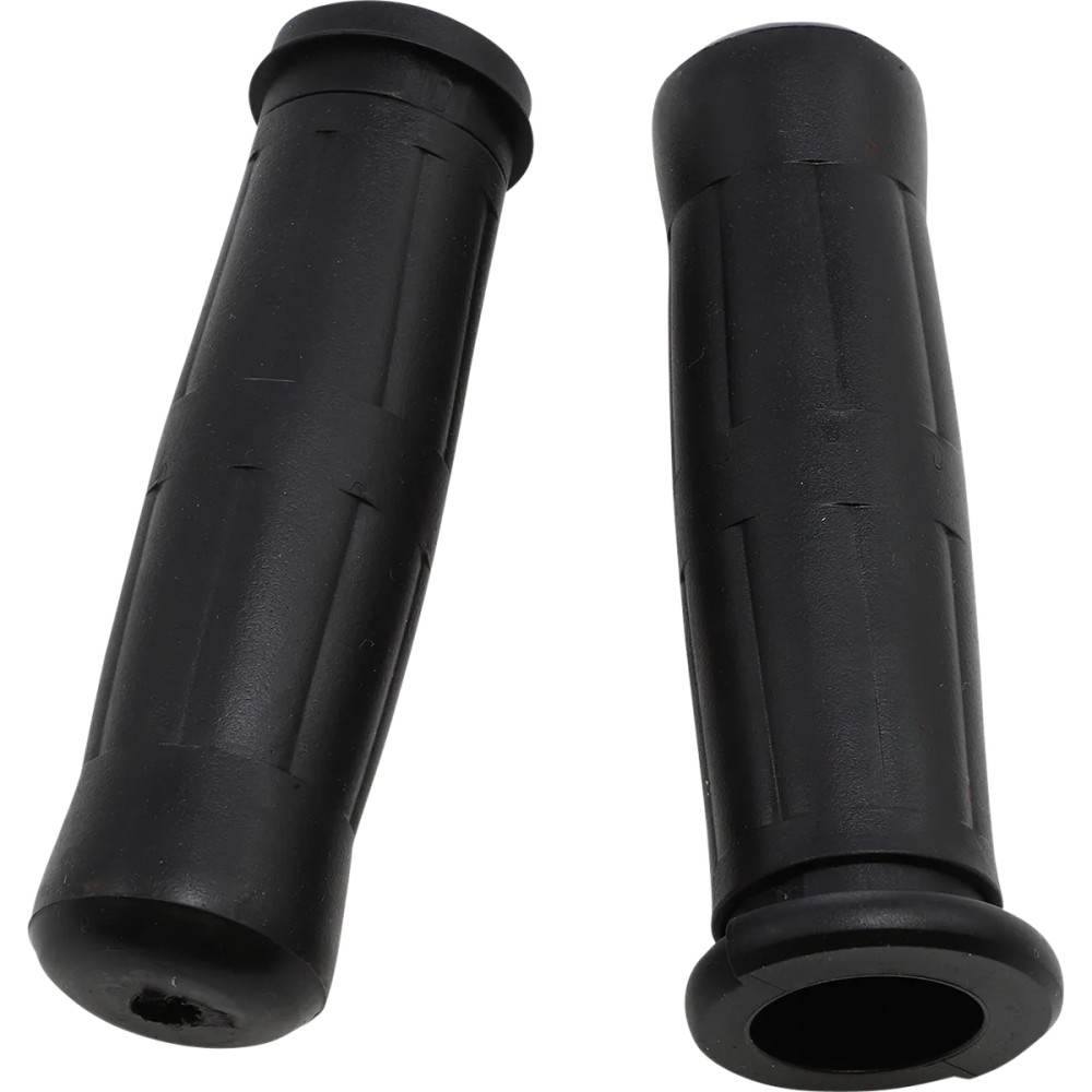 Old School Rubber Grips — 1&quot; (25.4 mm) handlebar, 5&quot; (12.7 cm) length, Black, flat