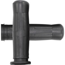 Old School Rubber Grips — 1&quot; (25.4 mm) handlebar, 5&quot; (12.7 cm) length, Black, flat