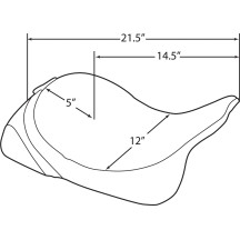 Backrest Compatible Solo Seat — Mild Stitched