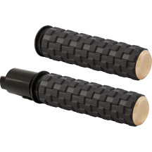 Puños Air Trax — 25.4 mm (1"), negro, latón