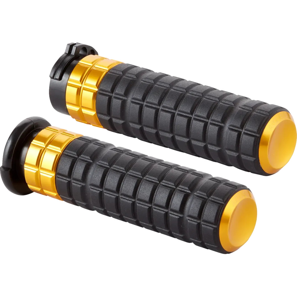Puños SpeedLiner — 25.4 mm (1\") manillar, anodizado Negro, Dorado