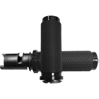 Memory Foam Grips — 25.4 mm handlebar, 12.4 cm (4-7/8") length, Anodized Black