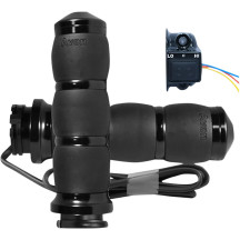 Heated Grips — 25.4 mm (1") handlebar, 14 cm (5-1/2") length, Black anodized