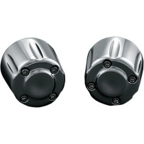 Handlebar Grip End Weight — ISO, Chrome