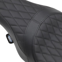 Asiento Caballero 2-Up de vinilo — 80 cm (31-1/2") total, 2 plazas, Negro