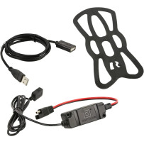 Tough-Charge™ Waterproof Wireless Charging Mount — Black, flat finish, X-Grip®