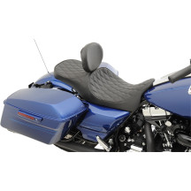 Asiento Touring de perfil bajo — 30-1/2" total, conductor 13-3/4"×13", Negro