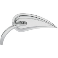 Espejo Rad III — 7" de ancho, 3" de alto, 5/16"-18, Cromo