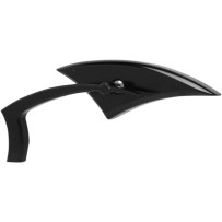 Power Mirrors — Black anodized, screw-in mount, pair